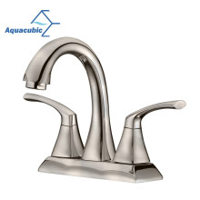 Aquacubic Brushed Nickel CUPC Centerset Wash Basin Mixer Faucet